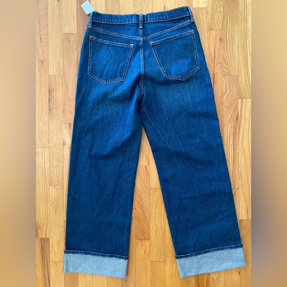 Abercrombie & Fitch Women's High Rise Jeans - Dark Blue - Picture 4 of 4